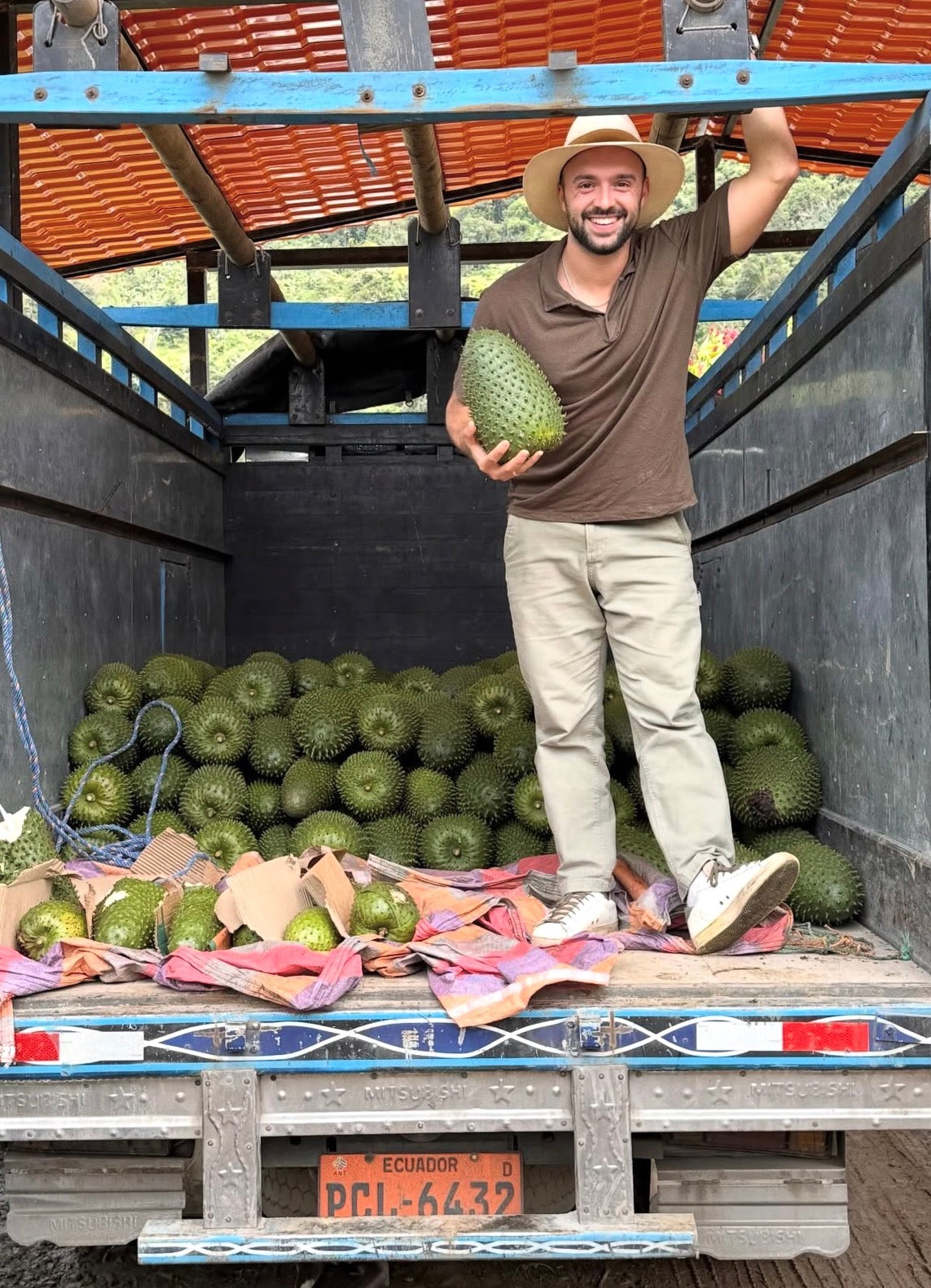 Marc Perals in a Guanabana truck.